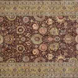 Sarouk rectangular 10' 0" by 13' 9" rug with all-over pattern from Afghanistan