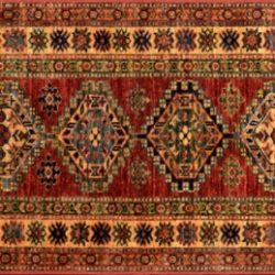 Shirvan runner 2' 1" by 6' 2" rug with medallion pattern from Afghanistan